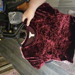 Velvet Burgundy Top